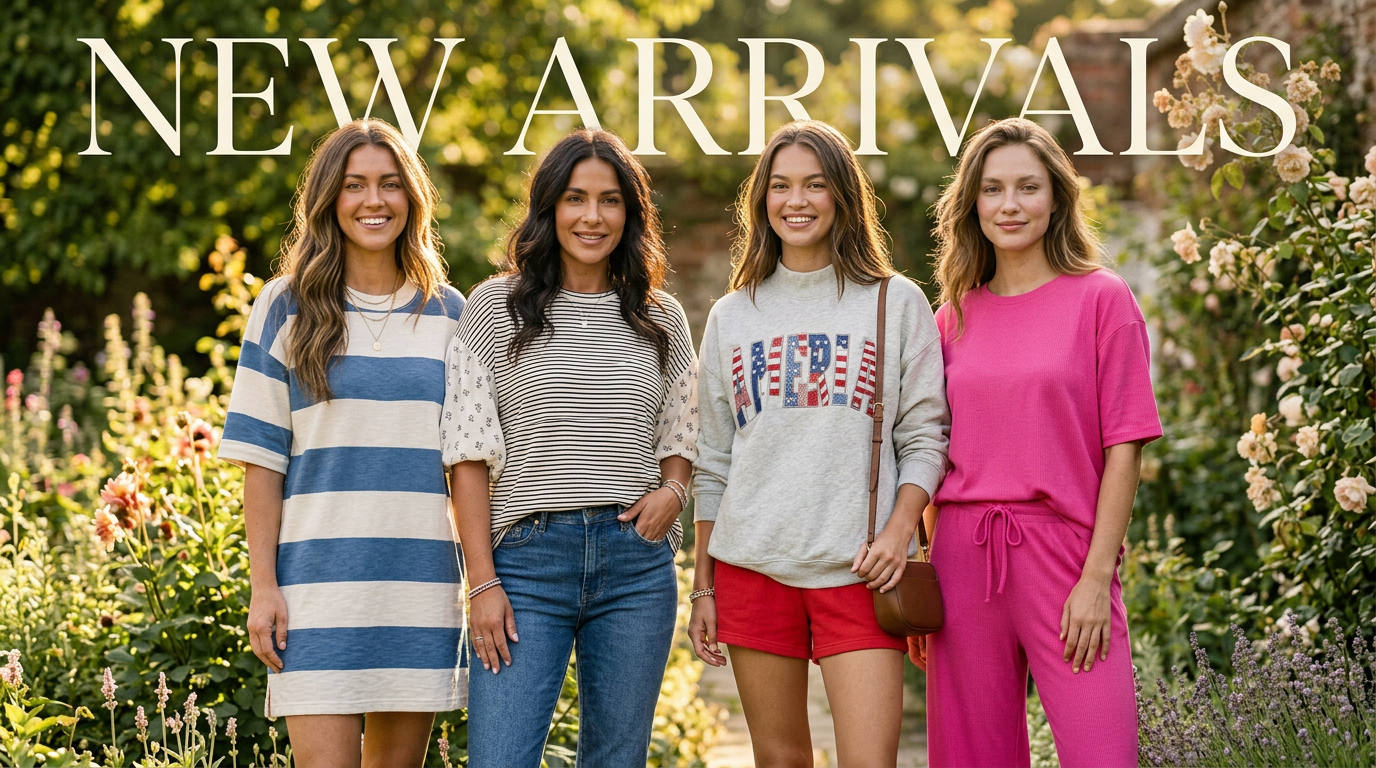 The new drop — models wearing pieces from the collection together